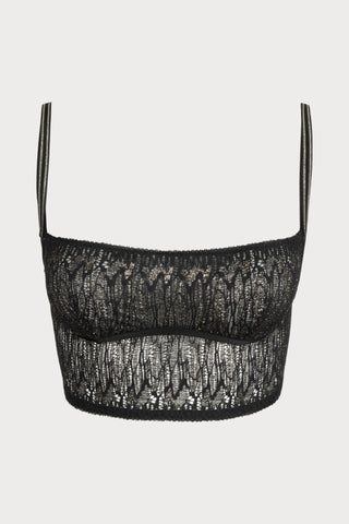 Sarda Tabei Black Wireless Bralette - Naughty Knickers