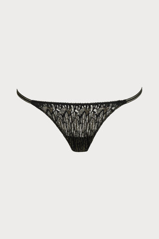 Sarda Tabei Black Mini Thong - Naughty Knickers