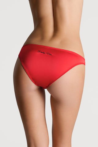 Scandale Dédicace Satin Brief Red