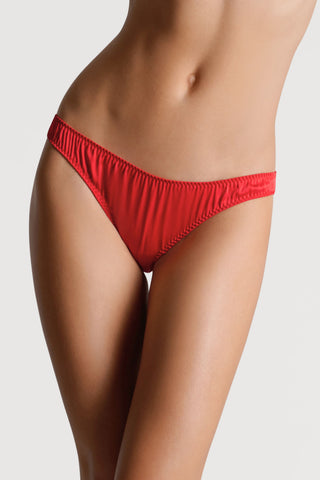 Scandale Dédicace Satin Brief Red