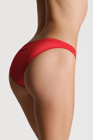 Scandale Dédicace Satin Brief Red