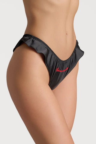 Scandale Dédicace Satin French Knicker Black