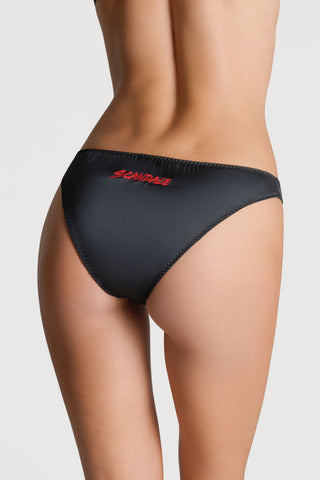 Scandale Dédicace Satin Logo Brief Black