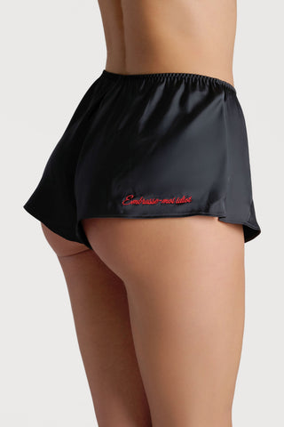 Scandale Dédicace Satin Shorty Black