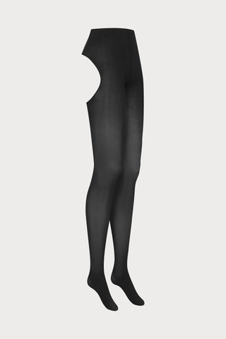 Scandale x Maison Close Backless Tights Black 70 Denier 