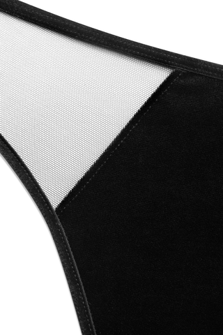 Scandale x Maison Close Rococo Black Open Brief - Naughty Knickers