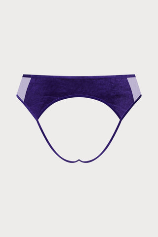 Scandale x Maison Close Rococo Purple Open Brief - Naughty Knickers