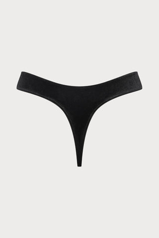 Scandale x Maison Close Rococo Black Velvet Tanga - Naughty Knickers