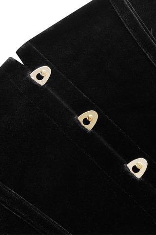 Scandale x Maison Close Rococo Black Velvet Waist Cincher - Naughty Knickers