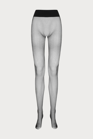 Scandale x Maison Close Seamless Fishnet Tights Black - Naughty Knickers