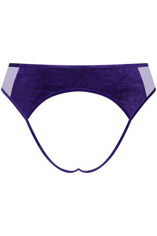 Scandale x Maison Close Rococo Purple Open Brief - Naughty Knickers