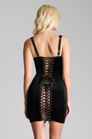 Scandale x Maison Close Rococo Black Short Dress - Naughty Knickers