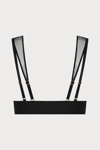 Scandale Nuit Fauve Openable Plunge Bra Black