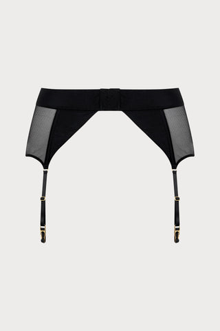Scandale Nuit Fauve Suspender Belt Black