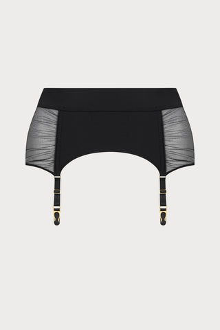 Scandale Nuit Fauve Suspender Belt Black