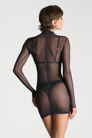 Scandale Parure Signature Choker Harness Black