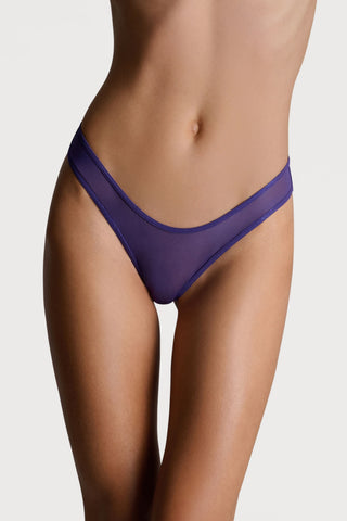 Scandale Show Me More High Hips Thong Purple