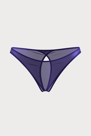 Scandale Show Me More Open Back Brief Purple