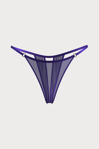 Scandale Show Me More Open Mini Thong Purple