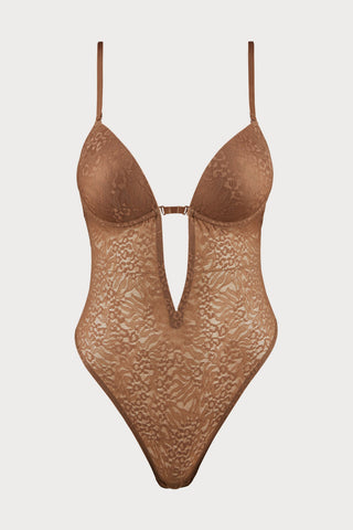 Sculpt by Aubade Multiway Thong Bodysuit in Cinnamon