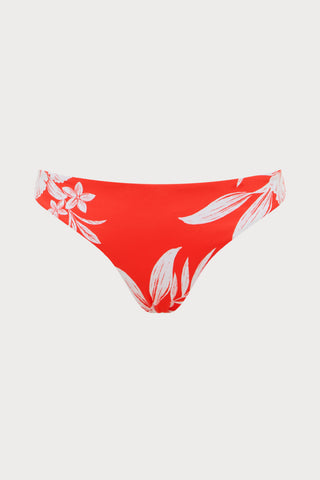Aloha Cheeky Bikini Bottom in Flame