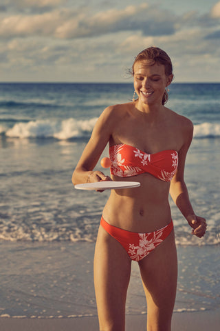 Aloha Twist Bandeau Bikini Top