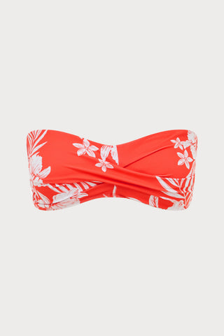 Aloha Twist Bandeau Bikini Top