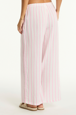 Sea Level Amalfi Pink Cotton Beach Pants - Luxury Resortwear