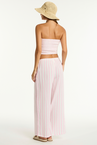 Sea Level Amalfi Pink Cotton Beach Pants - Luxury Resortwear