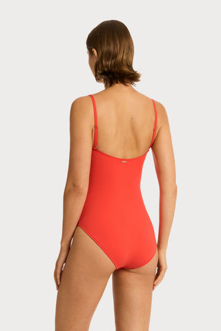 Casa Del Mar Flower Bandeau Swimsuit