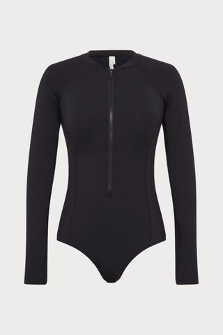 Eco Essentials Black Long Sleeved Swimsuit