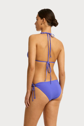 Essentials Edit Tie Side Cheeky Bikini Bottom in Iris