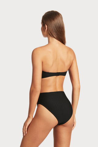 Honeycomb U Bar Multiway Bandeau Bikini Top