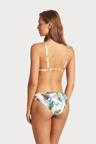 Lost Paradise Cheeky Bikini Bottom in White