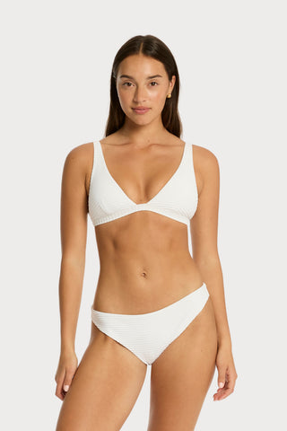 Spinnaker Cheeky Bikini Bottom in White