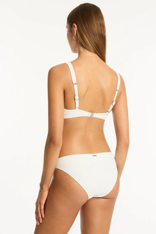 Sea Level Spinnaker Longline Bikini Top White