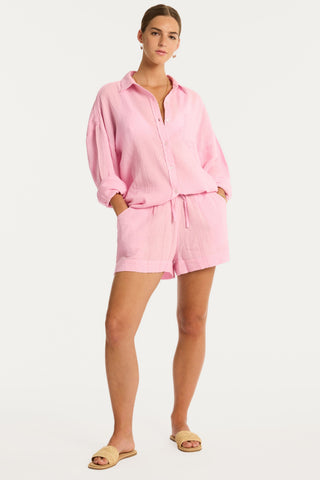 Sunset Cotton Pink Beach Shorts