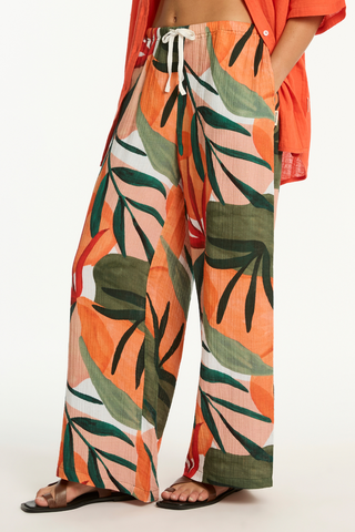 Sea Level Tropaluxe Cotton Beach Pants Khaki