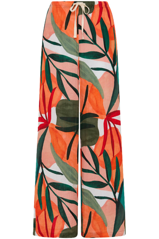Sea Level Tropaluxe Cotton Beach Pants Khaki