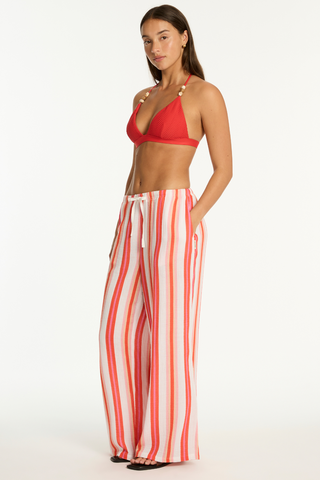 Sea Level West Coast Cotton Beach Pants Coral