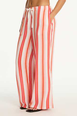 Sea Level West Coast Cotton Beach Pants Coral