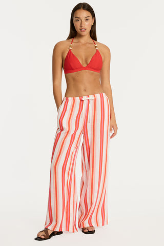 West Coast Coral Cotton Beach Pants