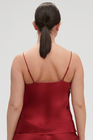 Simone Pérèle Dream Silk Camisole Tanga Red