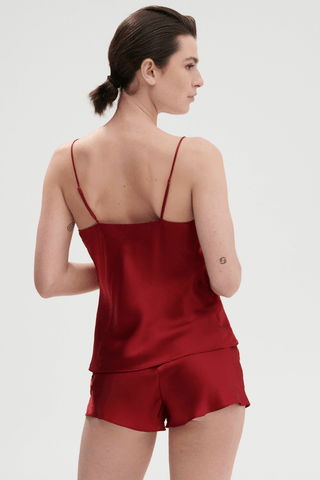 Simone Pérèle Dream Silk Camisole Tanga Red