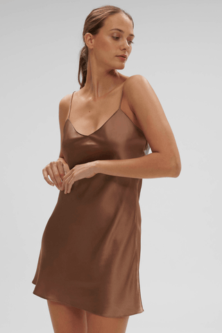 Simone Pérèle Dream Silk Nightdress Macchiato