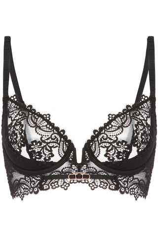 Simone Pérèle Idole Black Half Padded Plunge Bra - Naughty Knickers