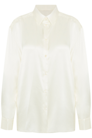 Simone Pérèle Love Me Natural Silk & Embroidery Pyjama Shirt