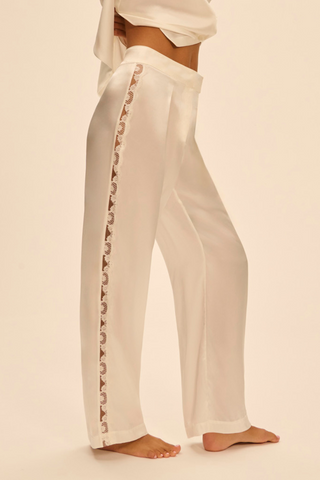 Simone Pérèle Love Me Natural Silk & Embrodiery Trousers