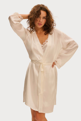 Simone Pérèle Love Me Natural Silk & Embroidery Kimono