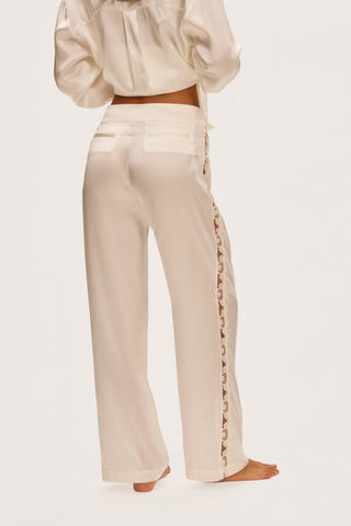 Simone Pérèle Love Me Natural Silk & Embroidery Trousers